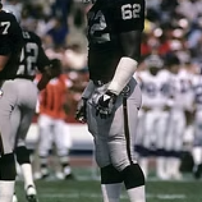 Reggie Kinlaw (Raiders) Super Bowl XV and Super Bowl XVIII